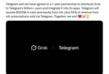 马斯克的xAI与Telegram签署3亿美元协议以集成Grok-WLFI中文网