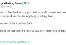 Yuga Labs计划用新的ApeCo实体替换“不够严肃”的ApeCoin DAO-WLFI中文网
